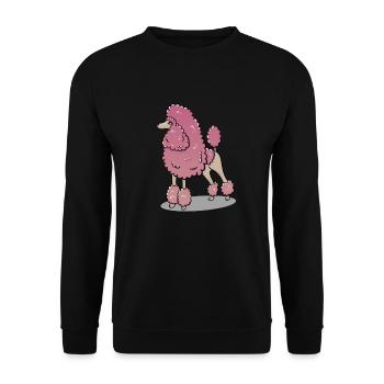 Caniche - Sweat-shirt Unisexe - noir - Devant - Alina (178cm) & Michal (187cm)