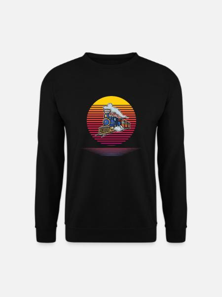 Retro Train - Unisex Sweatshirt - black