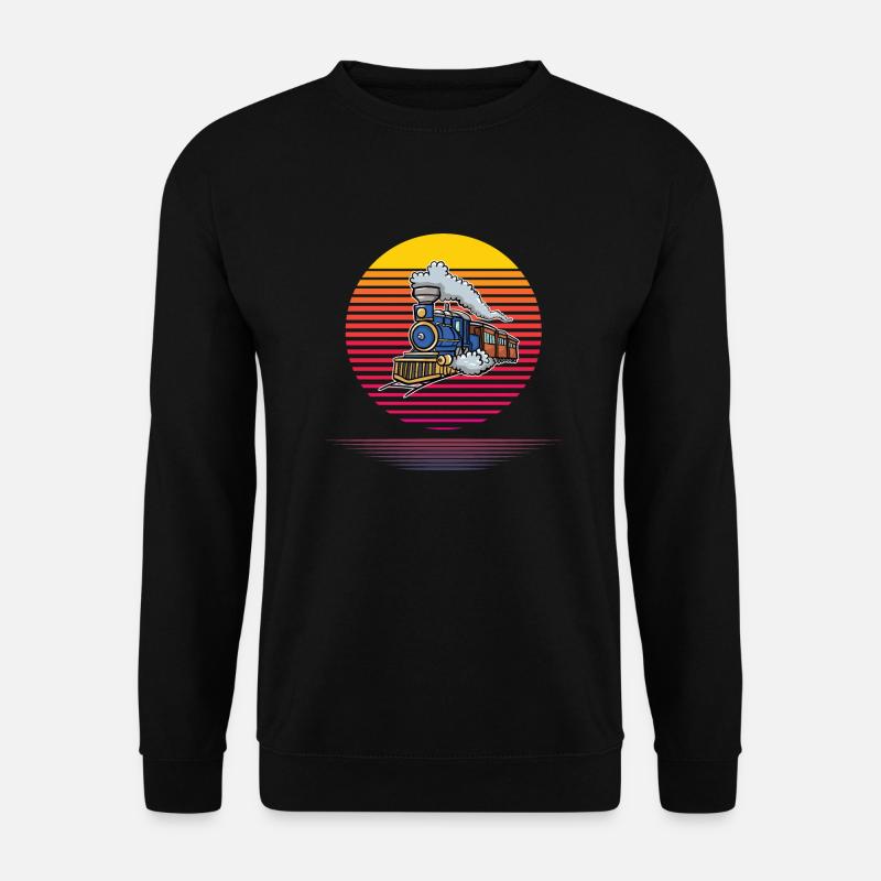 Retro Zug - Unisex Pullover - Schwarz