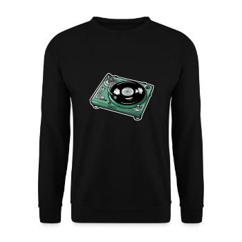 Schallplatte - Unisex Pullover - Schwarz - Vorne - Alina (178cm) & Michal (187cm)