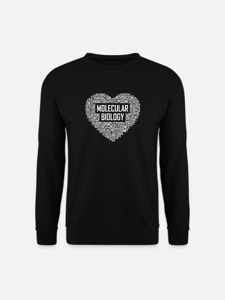 Molecular Biology Heart - Unisex Sweatshirt - black