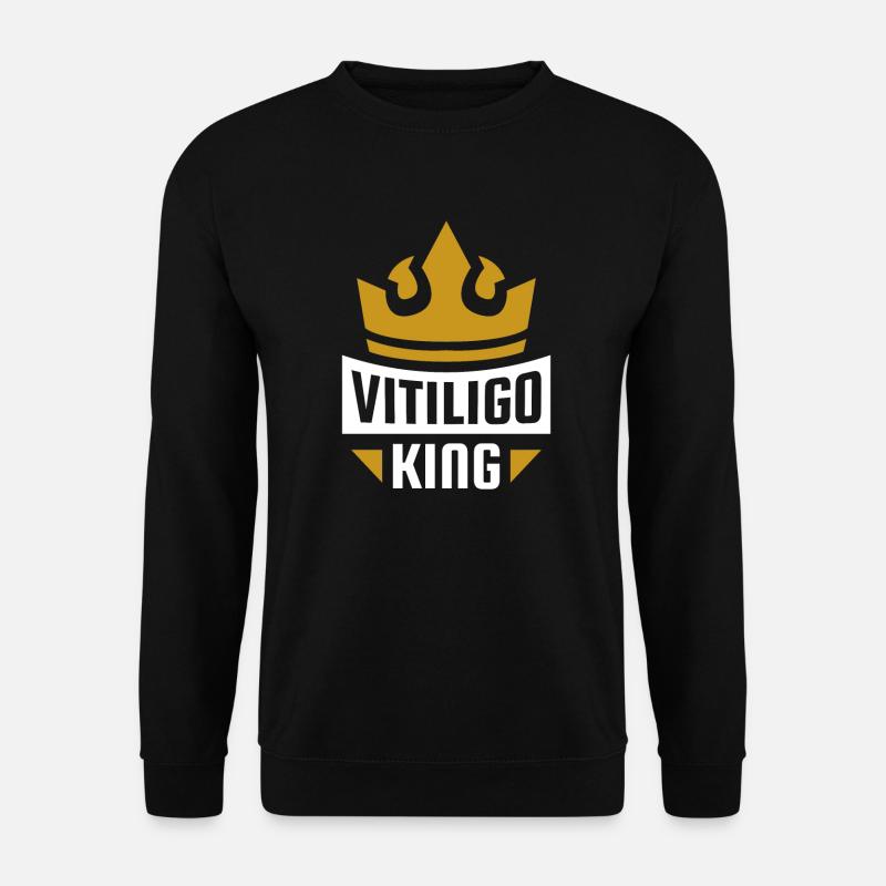 Vitiligo King - Unisex Sweatshirt - black