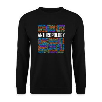 Anthropology Words - Unisex Sweatshirt - black - Front - Alina (178cm) & Michal (187cm)