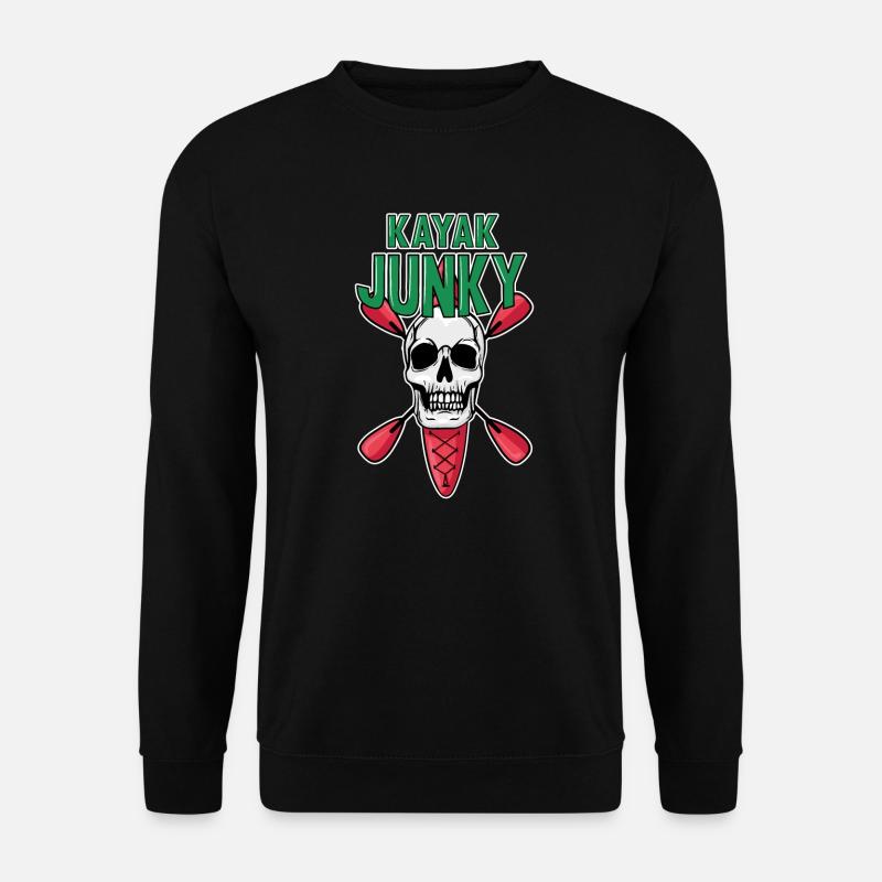 Kajak Junky - Unisex Pullover - Schwarz