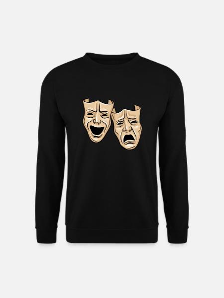Theater Masks - Unisex Sweatshirt - black