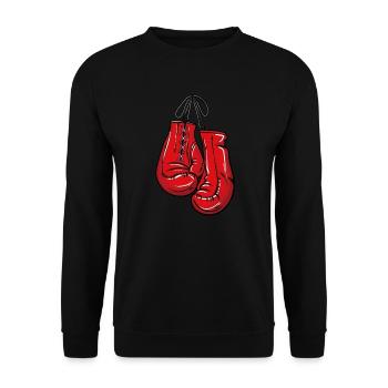 Gants de boxe - Sweat-shirt Unisexe - noir - Devant - Alina (178cm) & Michal (187cm)