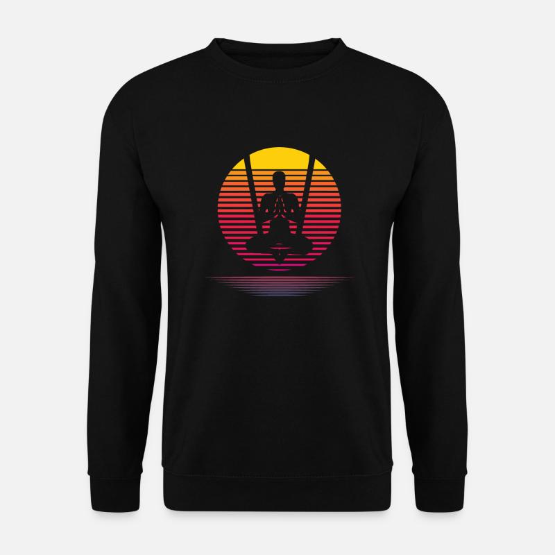 Aerial Yoga Meditation - Unisex Pullover - Schwarz
