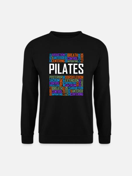 Pilates Worte - Unisex Pullover - Schwarz