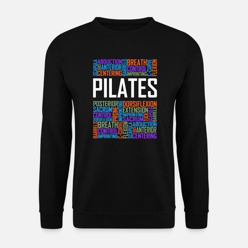 Pilates Words - Unisex Sweatshirt - black