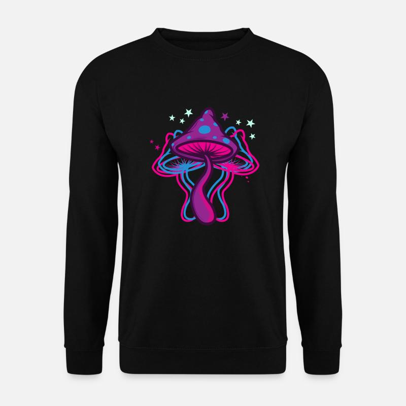 Psychedelic Mushrooms - Unisex Sweatshirt - black