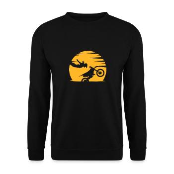 Motocross Dirtbike Dirt Bike Cross rider Braap - Unisex Sweatshirt - black - Front - Alina (178cm) & Michal (187cm)