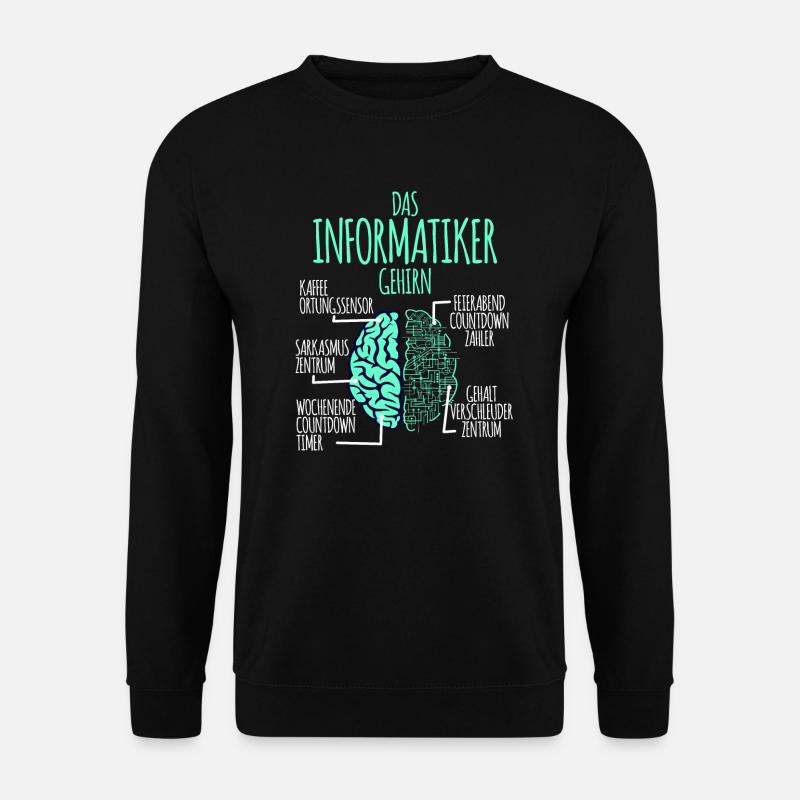 Informatiker Informatik Programmierer Nerd Geek - Unisex Pullover - Schwarz