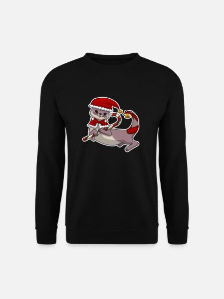 Christmas Otter - Genser unisex - svart