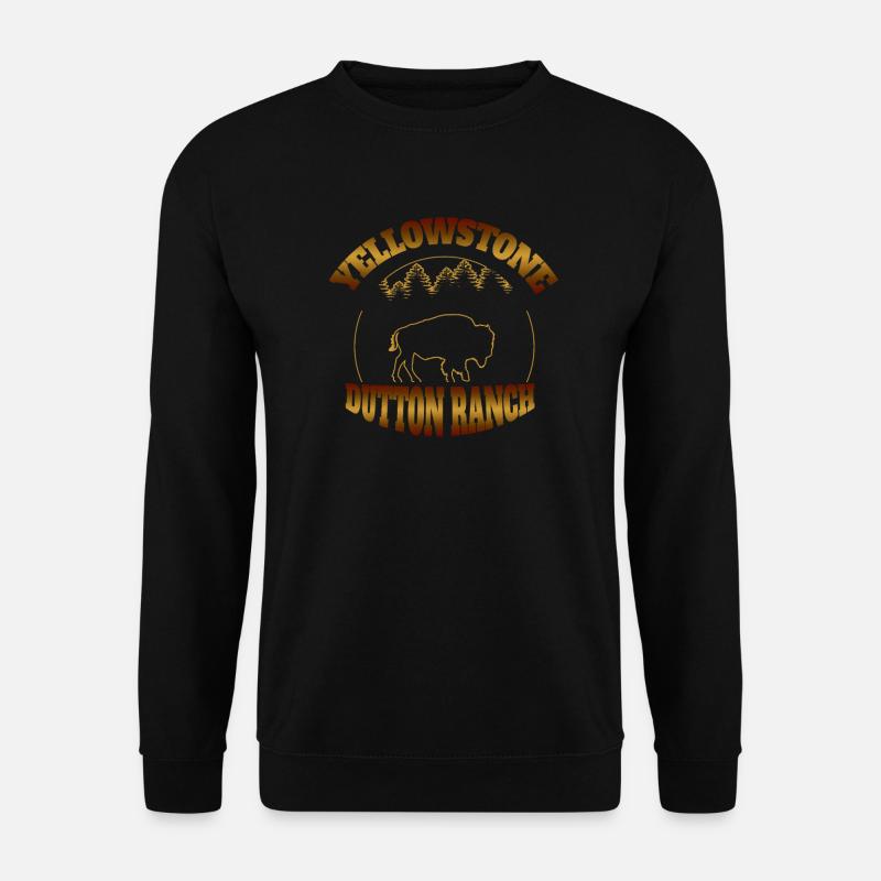 Yellowstone Dutton Ranch Buffalo - Unisex Sweatshirt - black