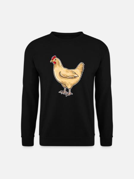 Huhn - Unisex Pullover - Schwarz