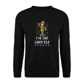 I am the boss eleven matching family group - Unisex Sweatshirt - black - Front - Alina (178cm) & Michal (187cm)