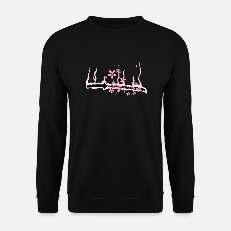 Sakura Katana Kirschblüten Festivalbaum Japan - Unisex Pullover - Schwarz