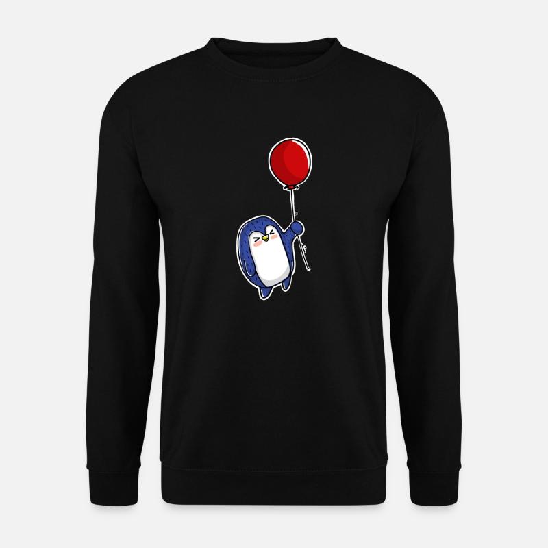 Penguin Balloon - Unisex Sweatshirt - black