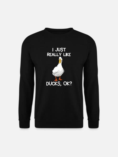 I Just Really Like Ducks - Unisex Sweatshirt - black