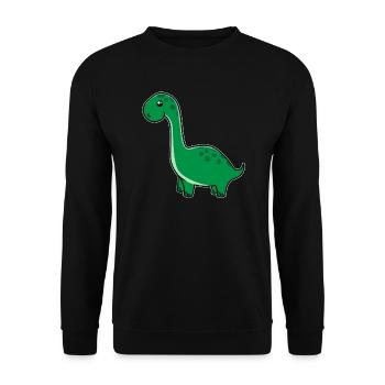 Petit dinosaure mignon pour les amoureux des animaux - Sweat-shirt Unisexe - noir - Devant - Alina (178cm) & Michal (187cm)