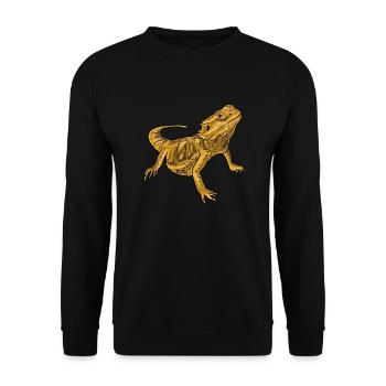 Bearded Dragon - Unisex Pullover - Schwarz - Vorne - Alina (178cm) & Michal (187cm)