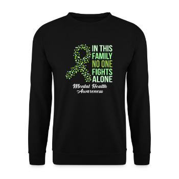 Aide à la famille Santé mentale - Sweat-shirt Unisexe - noir - Devant - Alina (178cm) & Michal (187cm)