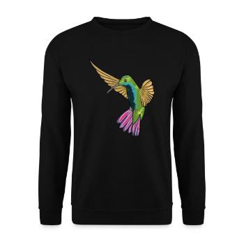 Kolibri - Unisex Pullover - Schwarz - Vorne - Alina (178cm) & Michal (187cm)