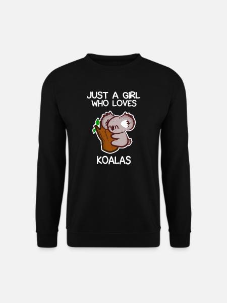Just A Girl Who Loves Koalas - Unisex Sweatshirt - black
