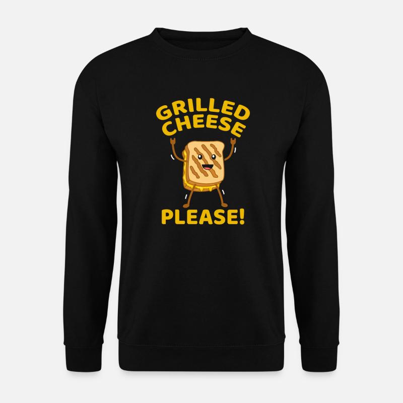 Grilled Cheese Please - Unisex Sweatshirt - black