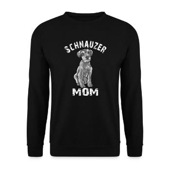 Schnauzer Maman - Sweat-shirt Unisexe - noir - Devant - Alina (178cm) & Michal (187cm)
