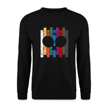 Ping Pong Colors - Unisex Sweatshirt - black - Front - Alina (178cm) & Michal (187cm)