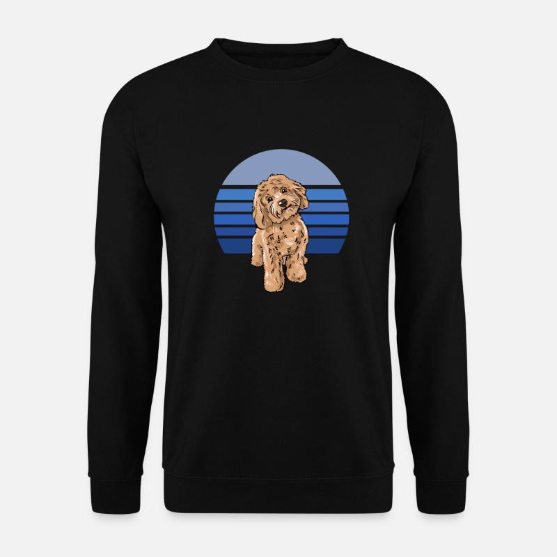 Cockapoo Blau Retro - Unisex Pullover - Schwarz