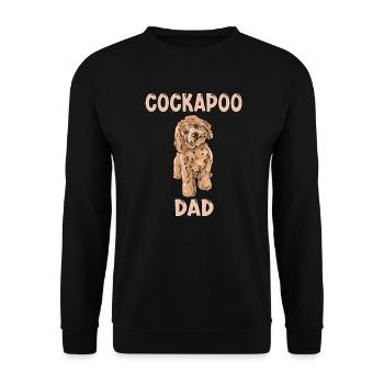 Papa Cockapoo - Sweat-shirt Unisexe - noir - Devant - Alina (178cm) & Michal (187cm)