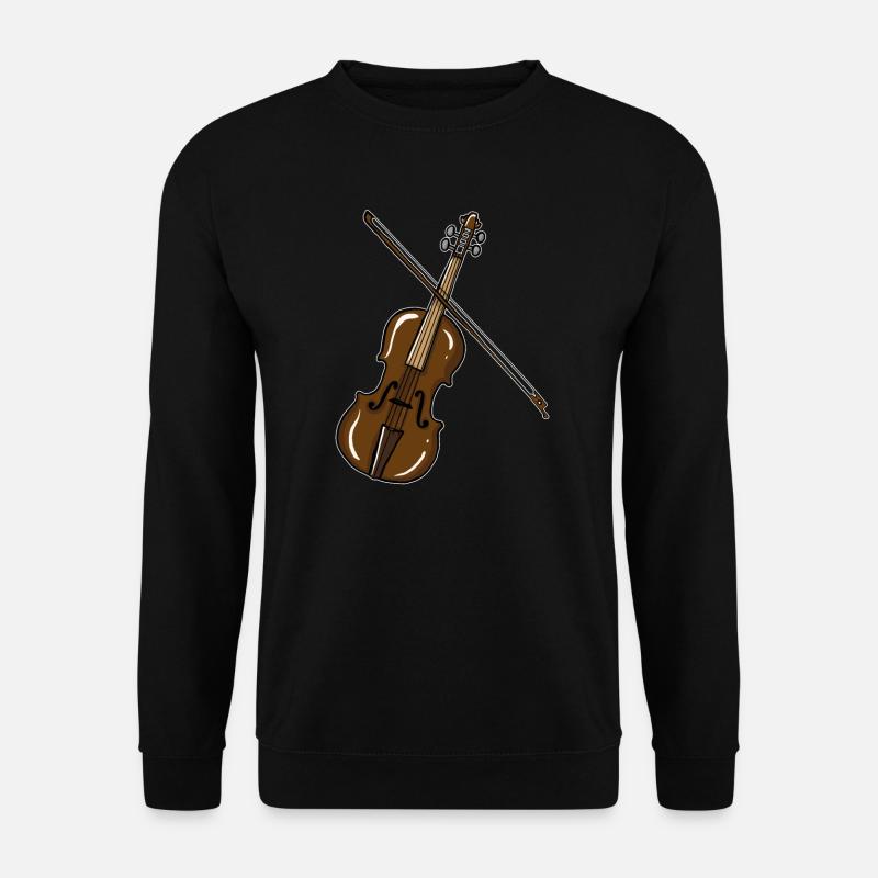 Violine - Unisex Pullover - Schwarz