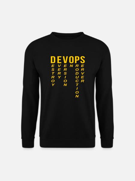 Devops Definition Technischer Computer - Unisex Pullover - Schwarz