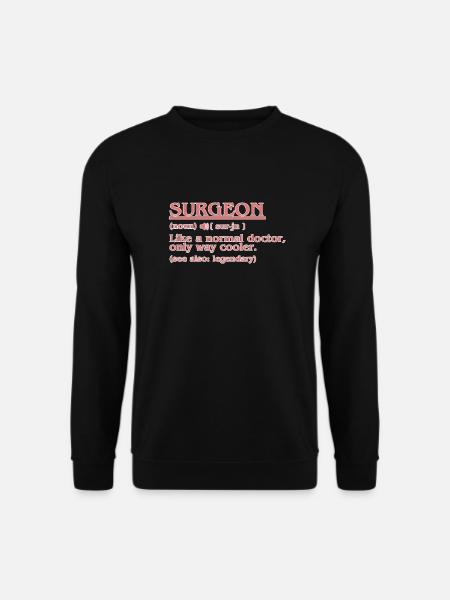 Chirurg Definition Chirurgie Arzt Neurologie - Unisex sweater - sort