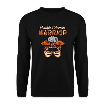 Sclérose en plaques guerrier ms conscience graphique - Sweat-shirt Unisexe - noir - Devant - Alina (178cm) & Michal (187cm)