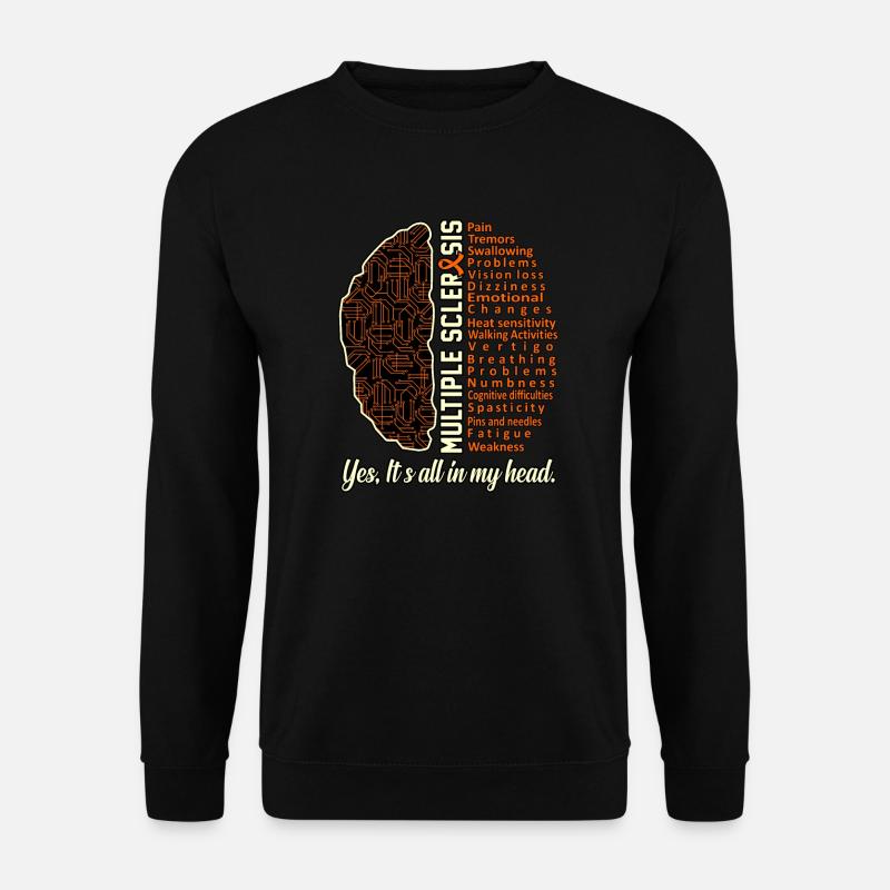 Multiple Sklerose-fakten Grafik Zur Unterstützung - Unisex Pullover - Schwarz