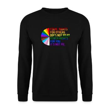 Gleiche Rechte Für Andere Gay Lgbtq Pride Month - Unisex Pullover - Schwarz - Vorne - Alina (178cm) & Michal (187cm)