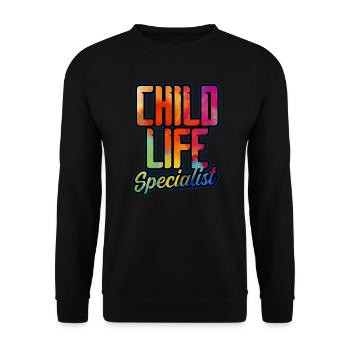 Child Life Specialist - Unisex Sweatshirt - black - Front - Alina (178cm) & Michal (187cm)