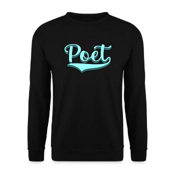 Écrivain de poèmes de poète vintage rétro - Sweat-shirt Unisexe - noir - Devant - Alina (178cm) & Michal (187cm)