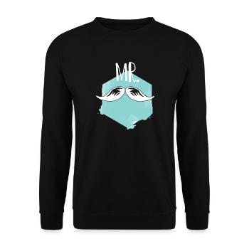 Partnerlook Couple Partner Paar Pärchen Familie - Unisex Pullover - Schwarz - Vorne - Alina (178cm) & Michal (187cm)