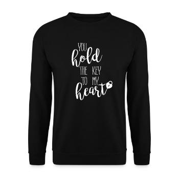 Partner Look Couple Partner Couple Couple Family - Unisex Sweatshirt - black - Front - Alina (178cm) & Michal (187cm)