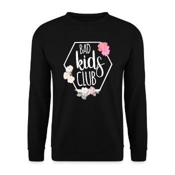 Partnerlook Couple Partner Paar Pärchen Familie - Unisex Pullover - Schwarz - Vorne - Alina (178cm) & Michal (187cm)