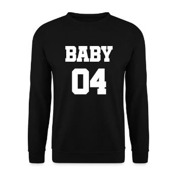 Partnerlook Couple Partner Paar Pärchen Familie - Unisex Pullover - Schwarz - Vorne - Alina (178cm) & Michal (187cm)