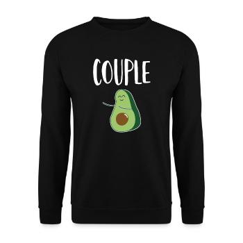 Partner Look Couple Partner Couple Couple Family - Unisex Sweatshirt - black - Front - Alina (178cm) & Michal (187cm)