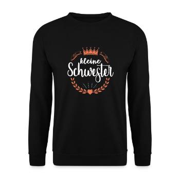 Partnerlook Couple Partner Paar Pärchen Familie - Unisex Pullover - Schwarz - Vorne - Alina (178cm) & Michal (187cm)