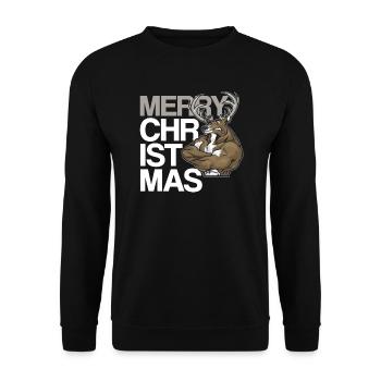 Joyeux Noël Noël Noël - Sweat-shirt Unisexe - noir - Devant - Alina (178cm) & Michal (187cm)