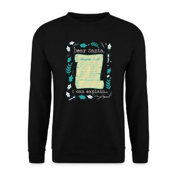Joyeux Noël Noël Noël - Sweat-shirt Unisexe - noir - Devant - Alina (178cm) & Michal (187cm)
