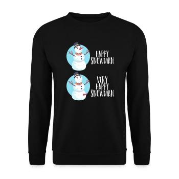 Joyeux Noël Noël Noël - Sweat-shirt Unisexe - noir - Devant - Alina (178cm) & Michal (187cm)